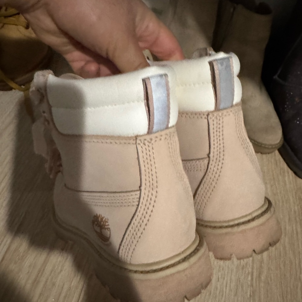 Timberland Kids Boots - Pink and White